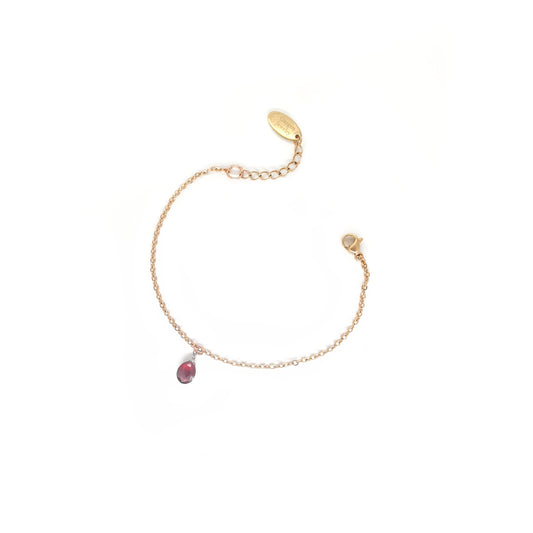梨形切面石榴石手鏈 - Oxygen Jewelry