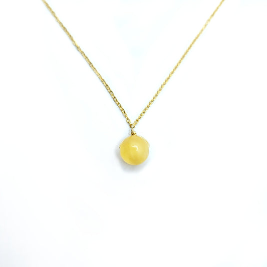 (-70%) 黃玉(黃托帕)圓波項鏈 - Oxygen Jewelry