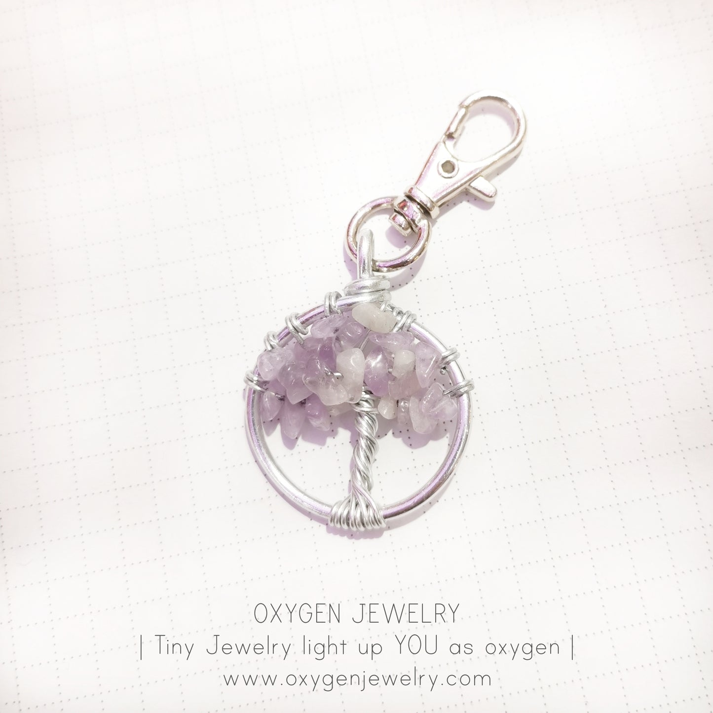 紫晶生命之樹項鏈 - Oxygen Jewelry