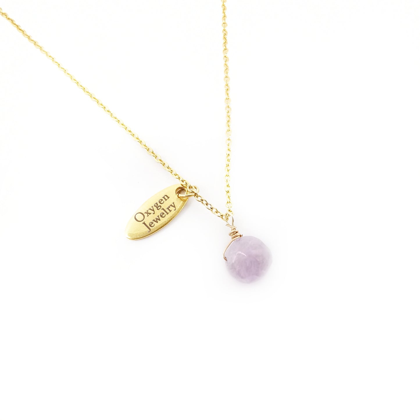 迷你紫晶項鏈 - Oxygen Jewelry