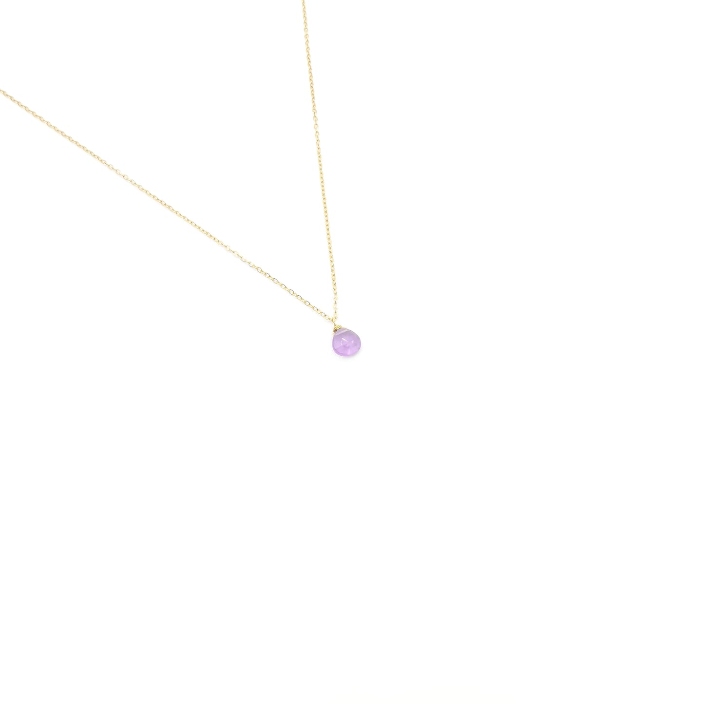 Amethyst Pear Shaped Necklace
