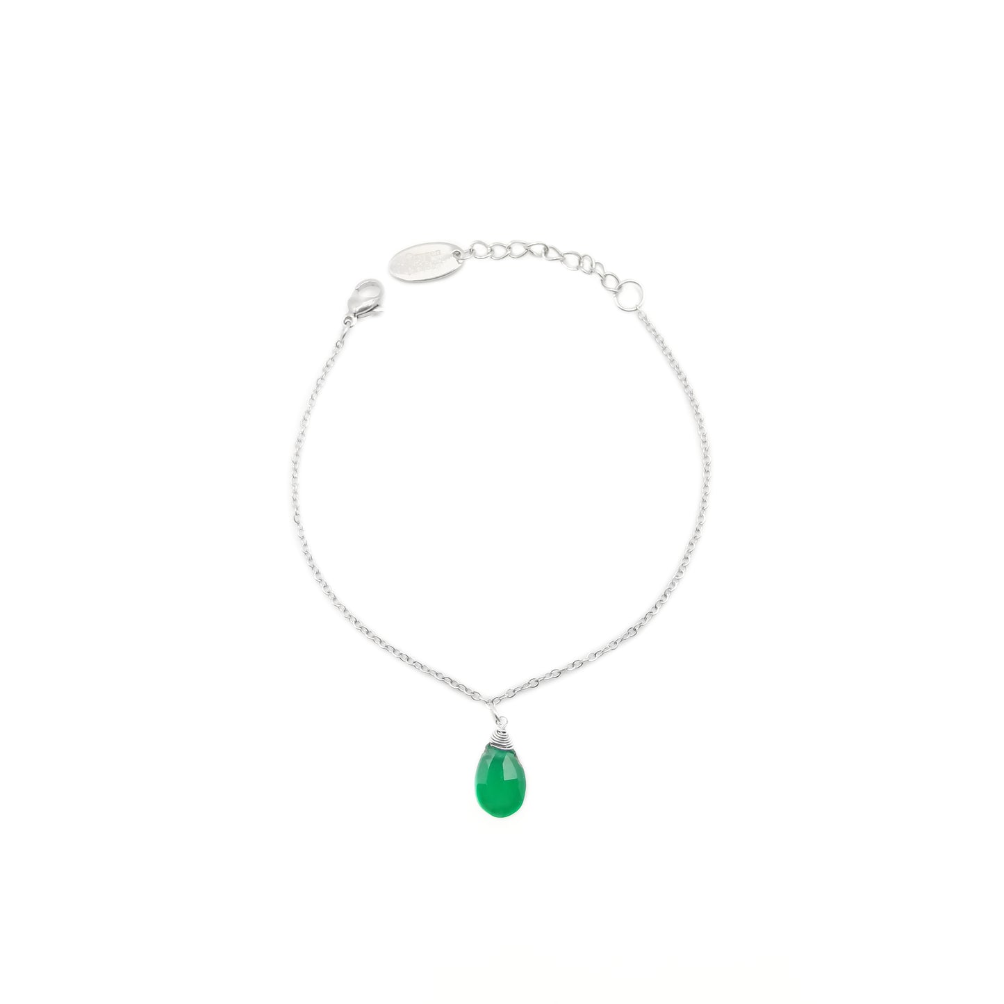 綠安力士中梨形切面手鏈