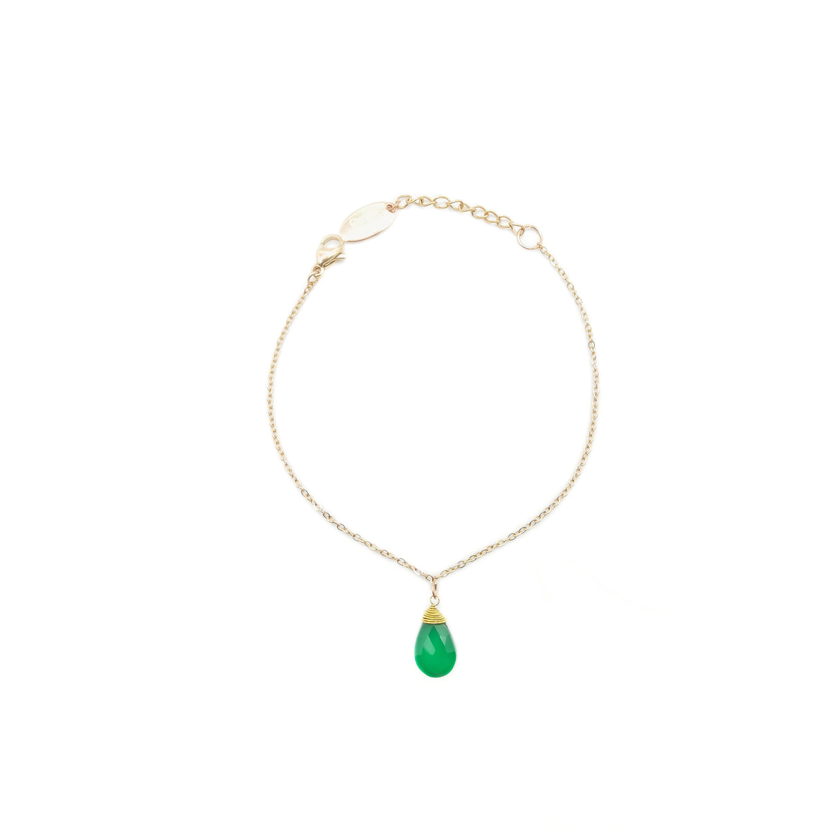 Green Anis Medium Pear Bracelet