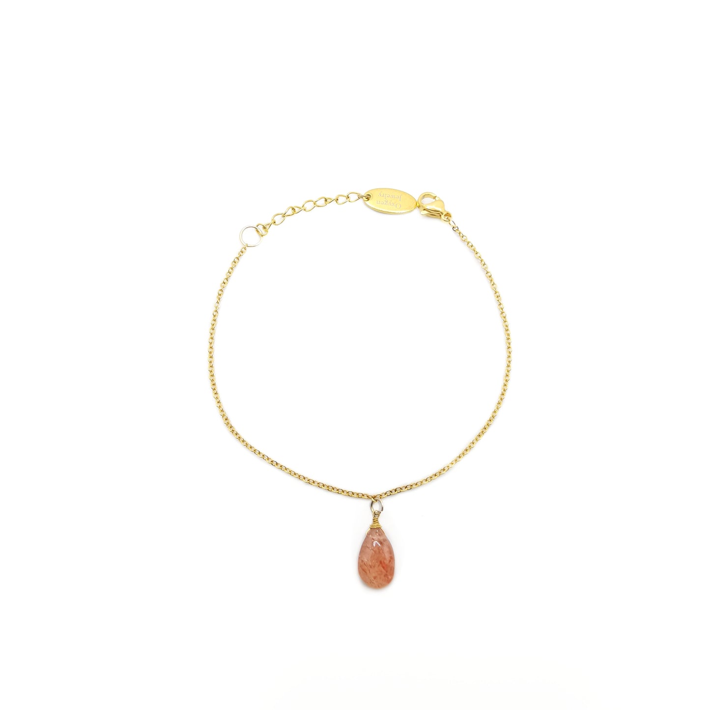 太阳石梨形旦面手链