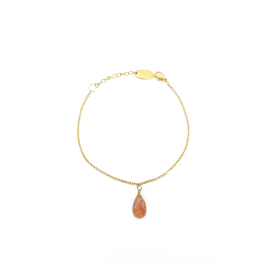 太阳石梨形旦面手链