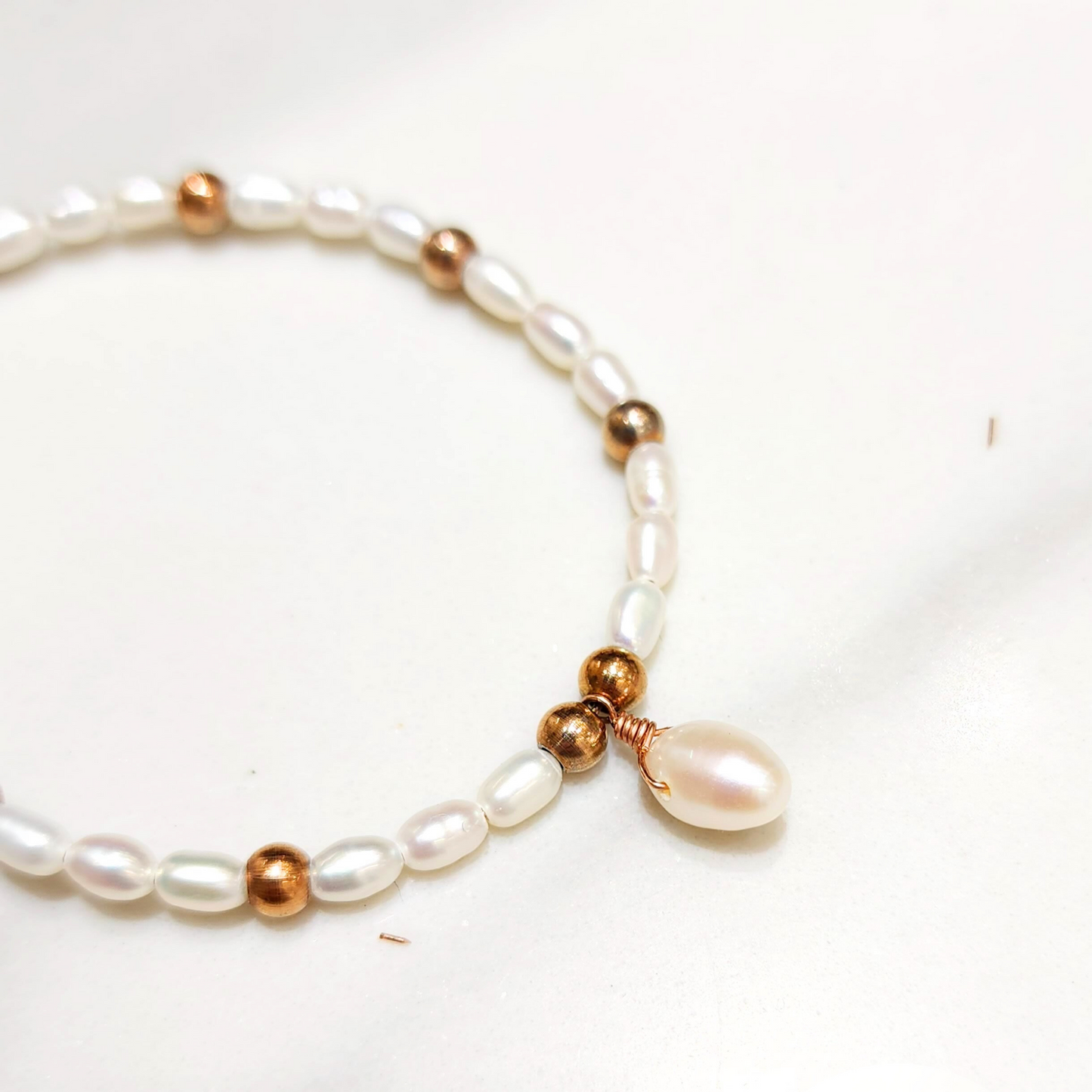 Mini Freshwater Pearl Beads Retractable Bracelet