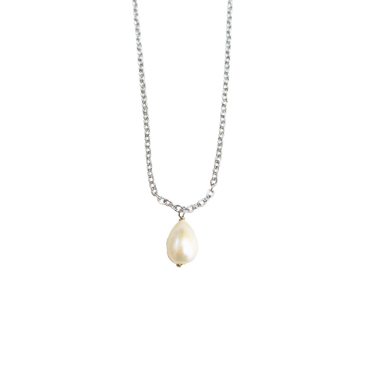 (-90%~70%) Freshwater Pearl (Oval) Necklace [Defective Product]