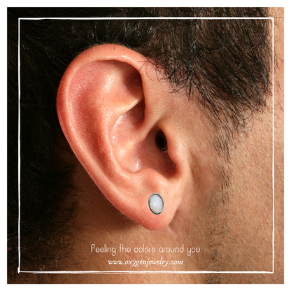 Opal hemmed earrings