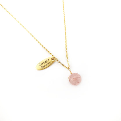 Mini Strawberry Crystal Necklace