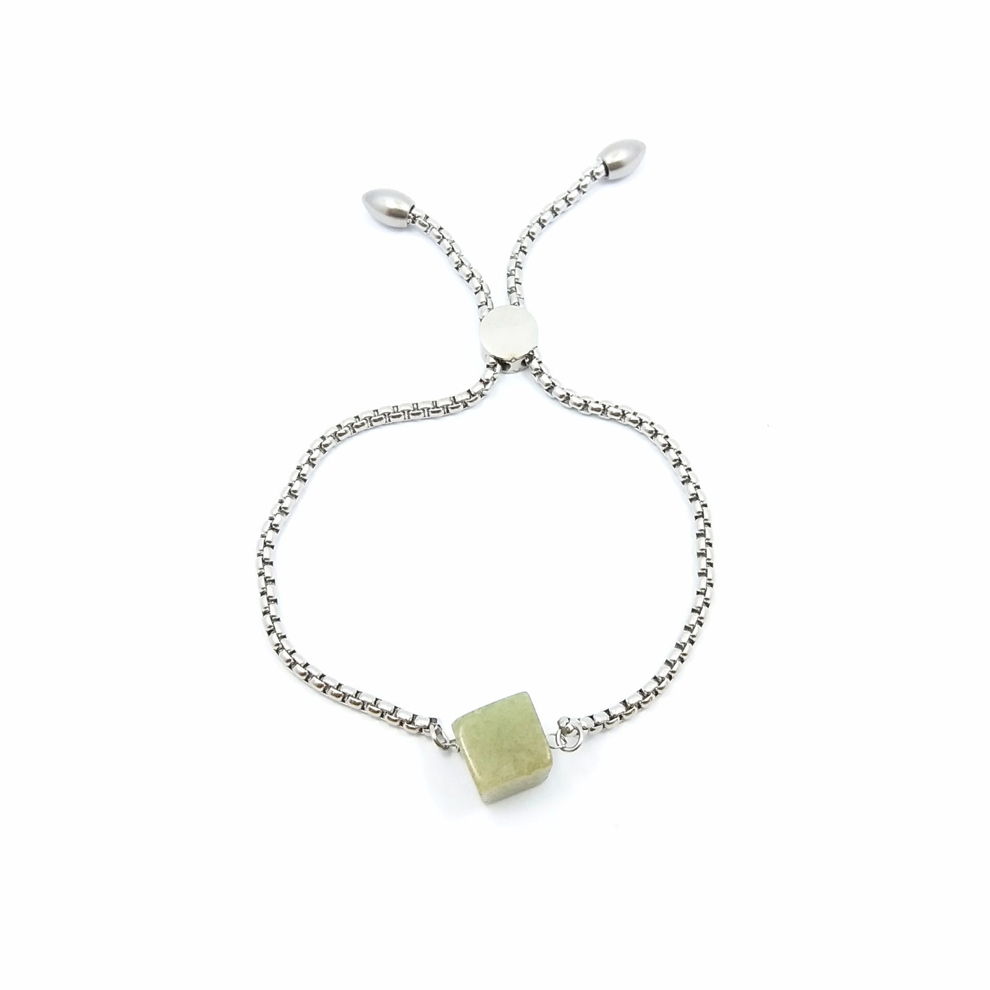 [-62%] Cubic Aventurine Jade Extendable Bracelet