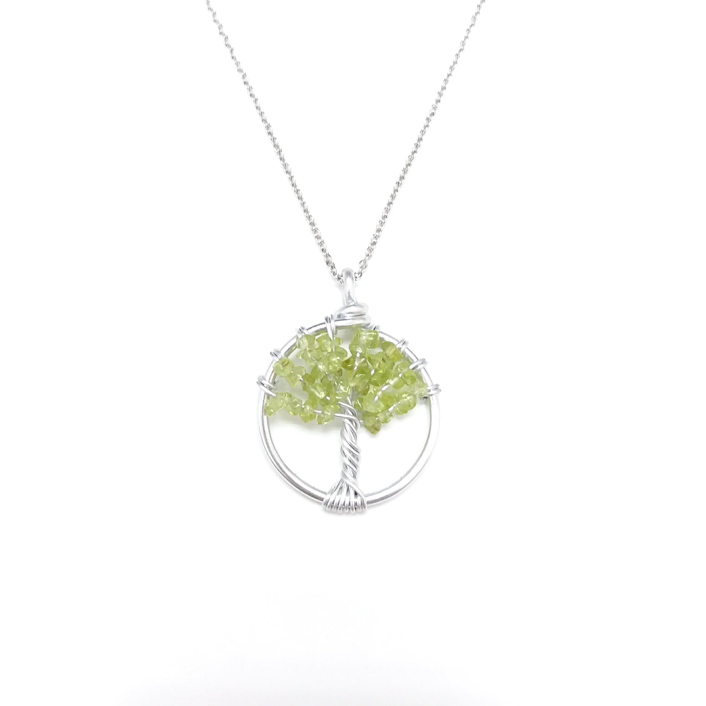 Peridot Tree of Life Necklace