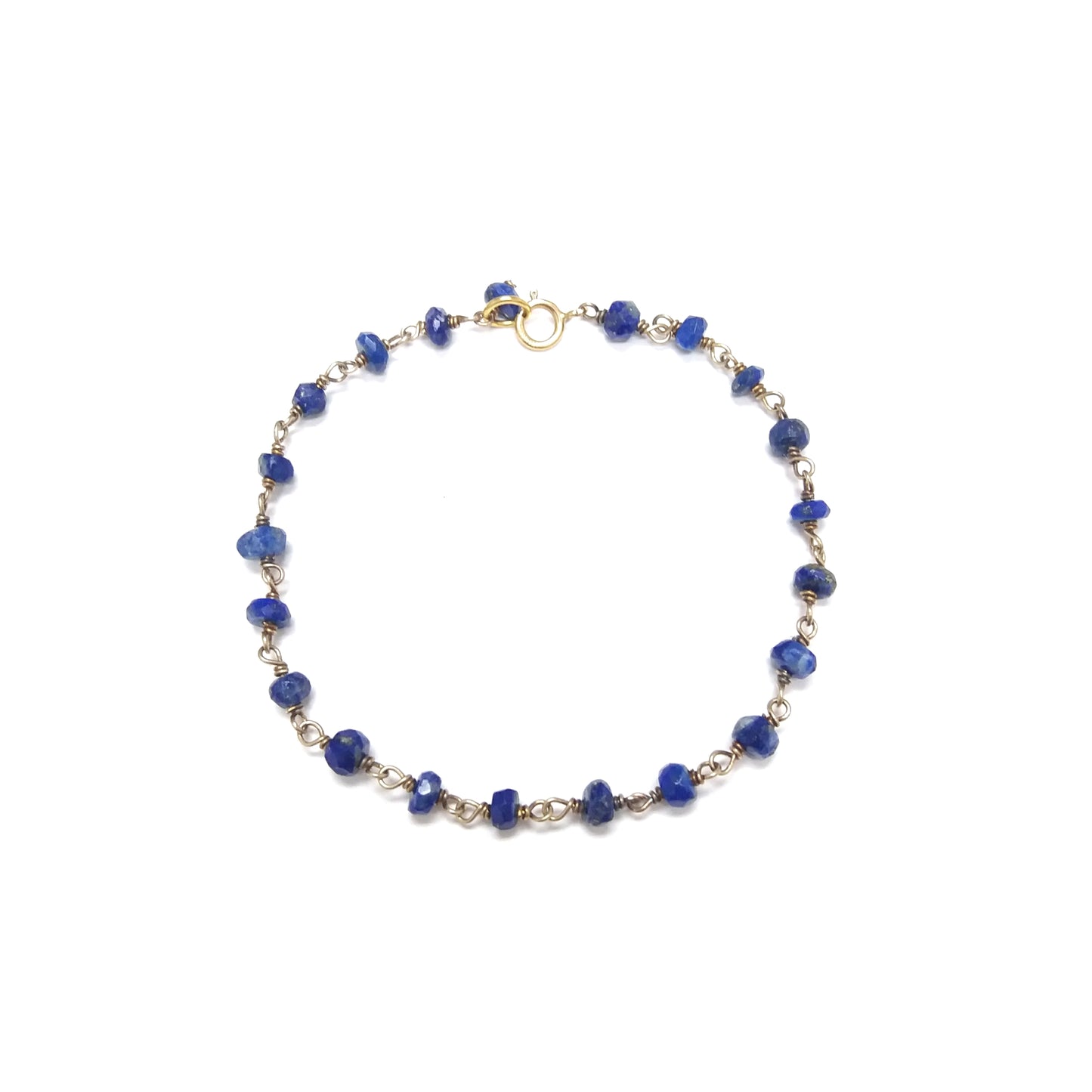 Mini Lapis Lazuli Bead Bracelet 