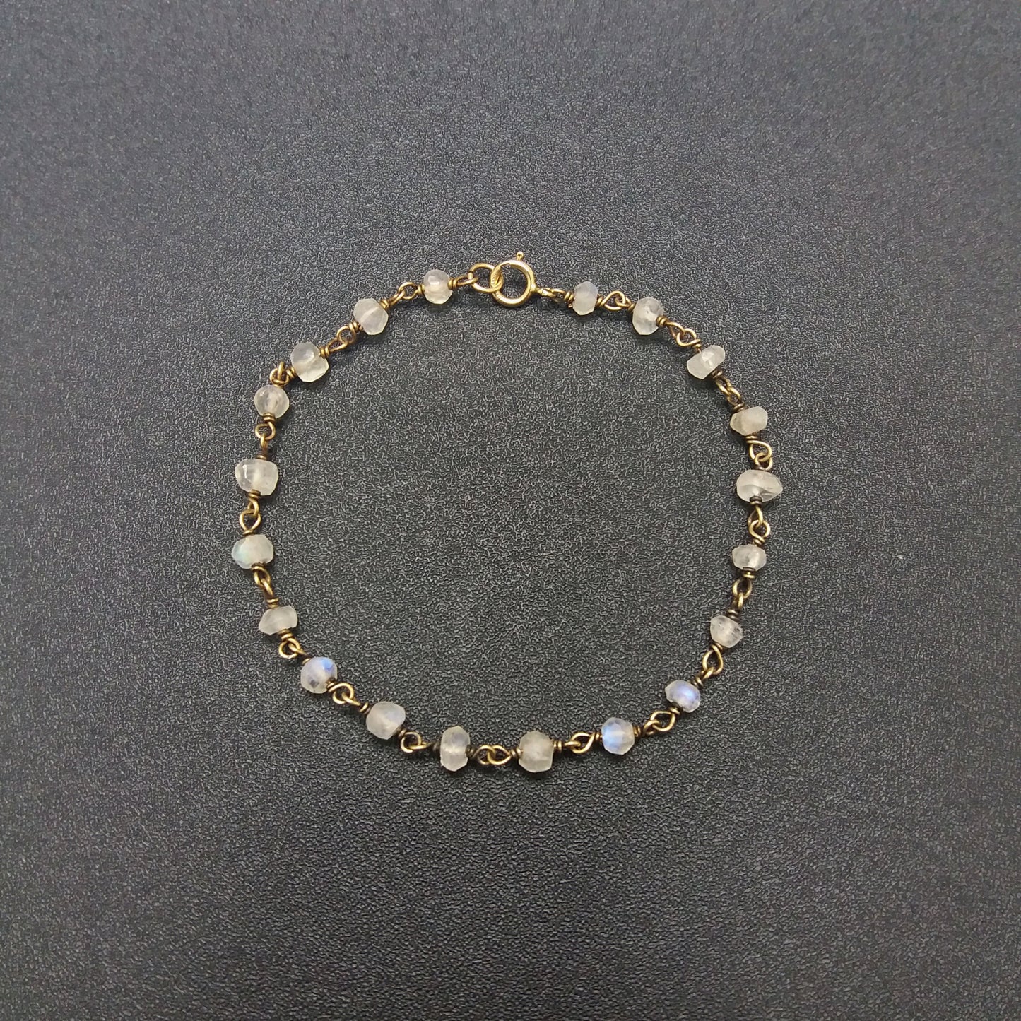 Mini Moonstone Bead Bracelet