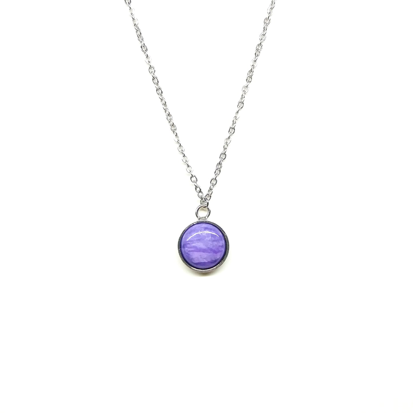 圓形紫龍晶項鏈
