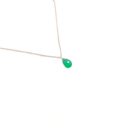 Green Anis Pear Shaped Necklace