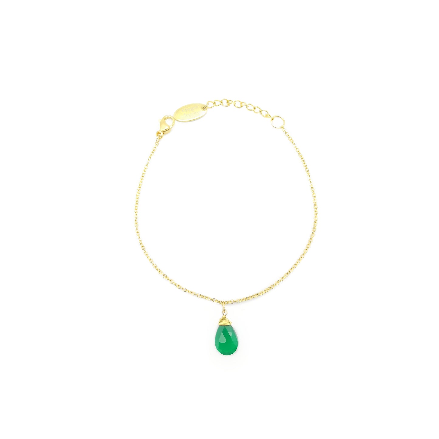 Green Anis Medium Pear Bracelet