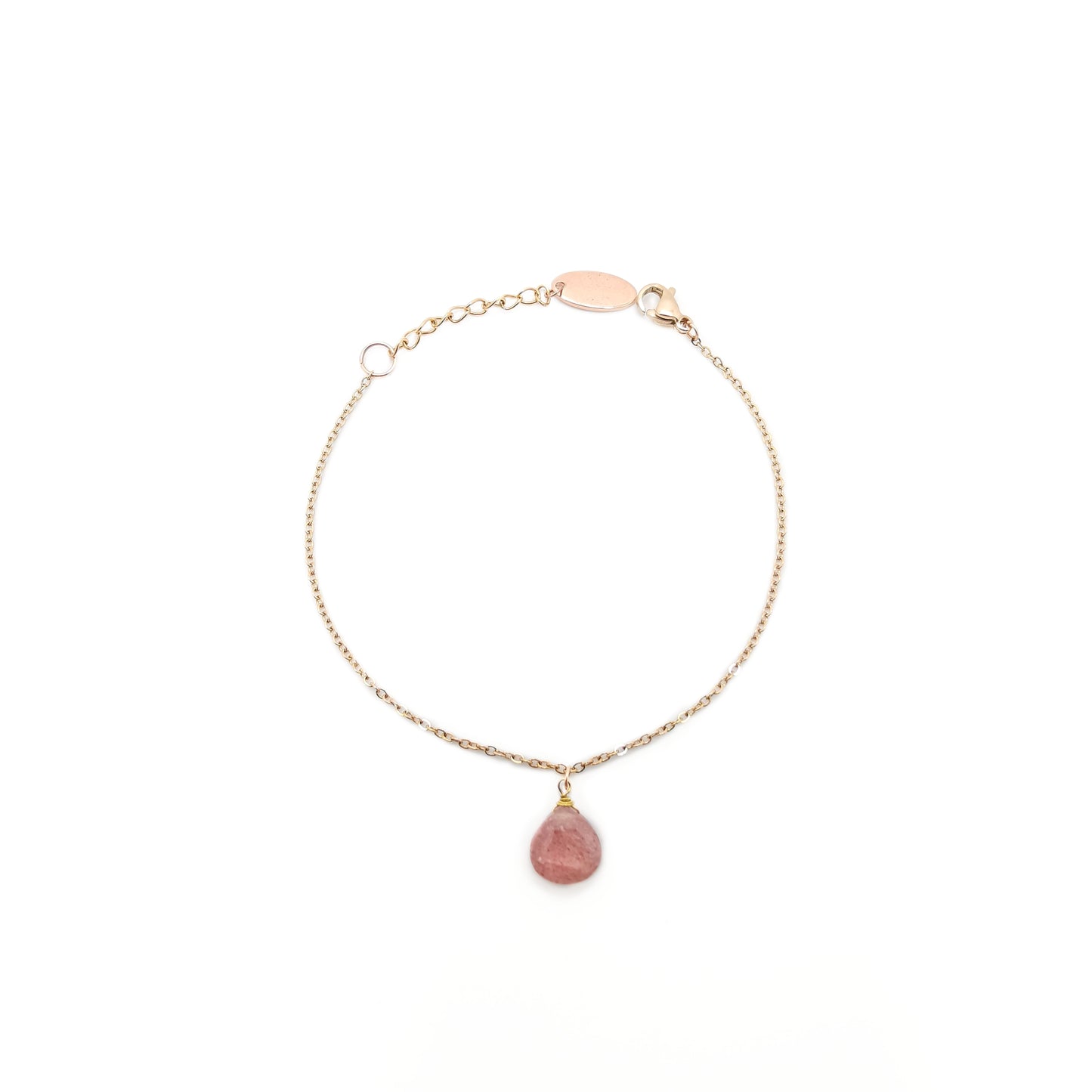 Strawberry Crystal Pear Bracelet