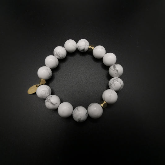 White turquoise elastic bracelet 